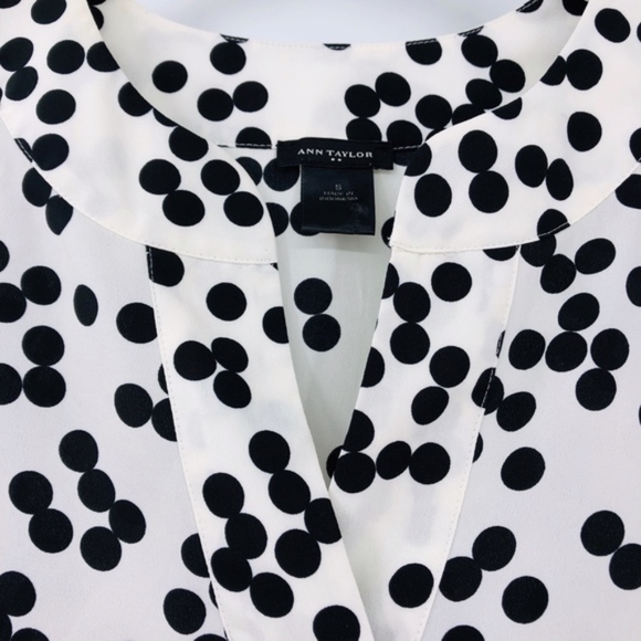 Ann Taylor Polka Dot Blouse - Picture 3 of 5